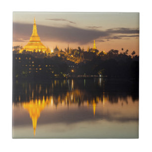 Shwedagon Pagoda, Myanmar, Yangon Tile