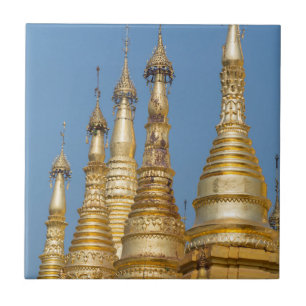 Shwedagon Pagoda Spires Tile