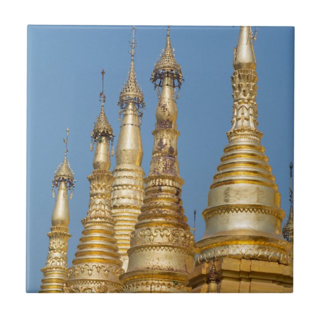 Shwedagon Pagoda Spires Tile (Front)