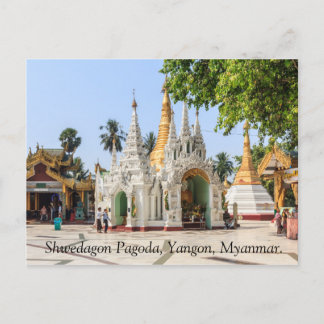 Shwedagon Pagoda, Yangon, Myanmar. Postcard