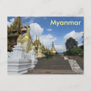 Shwedagon Pagoda, Yangon, Myanmar Postcard