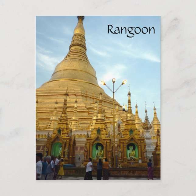 shwedagon rangoon postcard (Front)