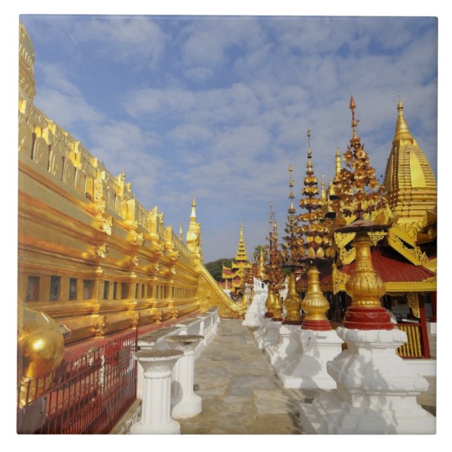Shwezigon Pagoda complex in Bagan (Pagan), Tile (Front)