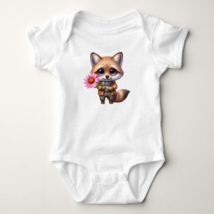 Shy Baby Fox Bodysuit