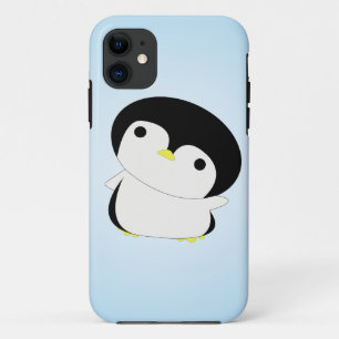 Shy Baby Penguin Says Hi iPhone Case