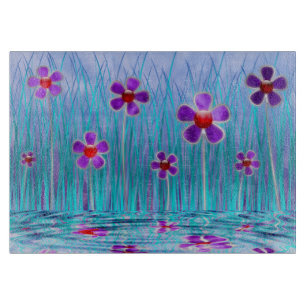 Shy Daisies Cutting Board