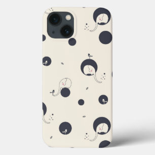Shy Elephant Pattern iPhone 13 Case