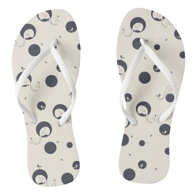Shy Elephant Pattern Jandals (Footbed)