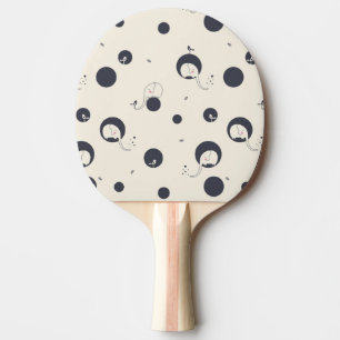 Shy Elephant Pattern Ping Pong Paddle