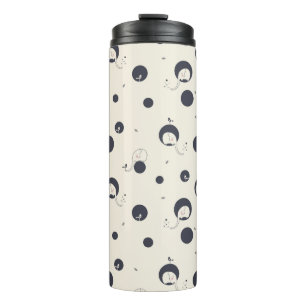 Shy Elephant Pattern Thermal Tumbler