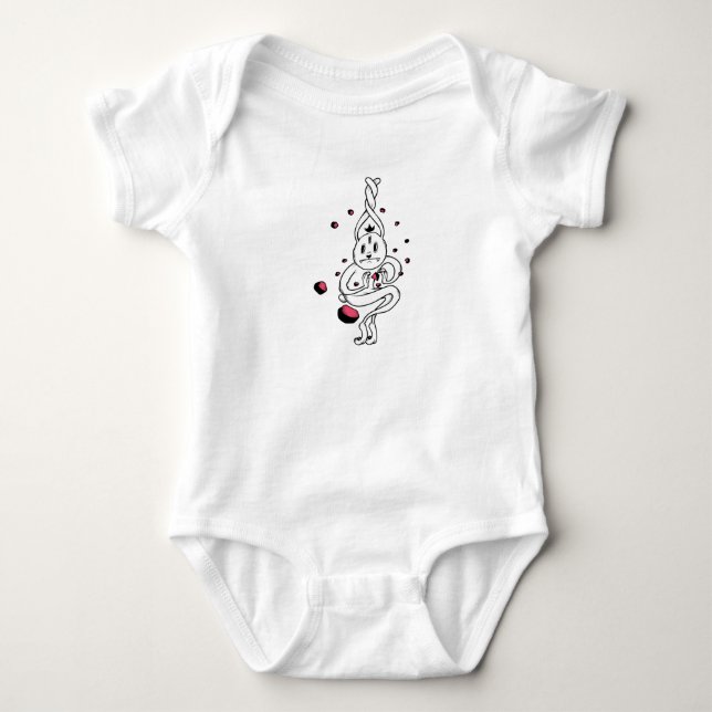 Shy Ghost Baby Bodysuit (Front)