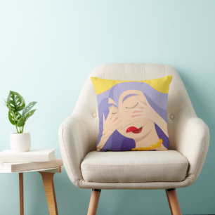 Shy girl cushion