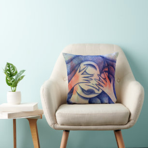 Shy girl cushion