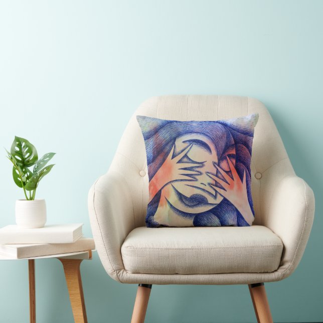 Shy girl cushion (Chair)