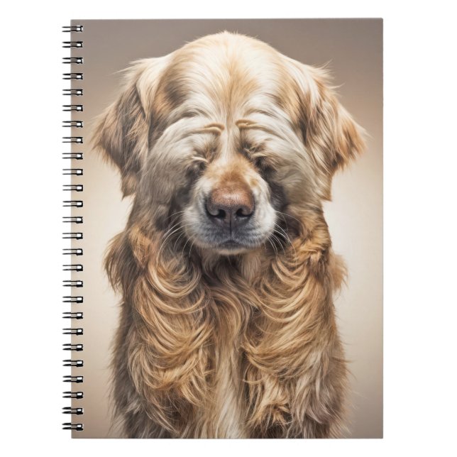 Shy Golden Retriever Notebook (Front)