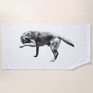 Shy in Shadow Beach Towel