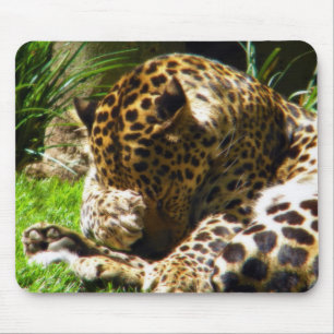 Shy Leopard Mouse Pad