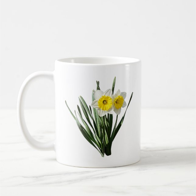 Shy Little Daffodil Coffee Mug (Left)