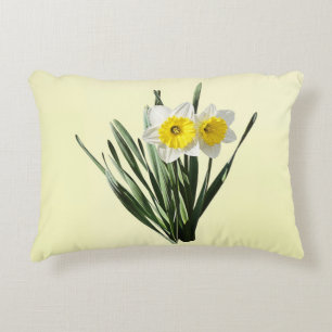 Shy Little Daffodil Decorative Cushion