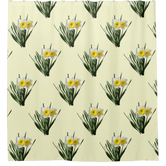 Shy Little Daffodil Shower Curtain (Front)