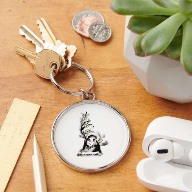 Shy Mr. Leaf Key Ring (Desk)