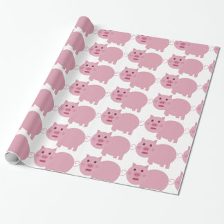 Shy Pig Wrapping Paper