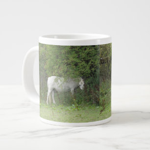Shy White Horse Mug