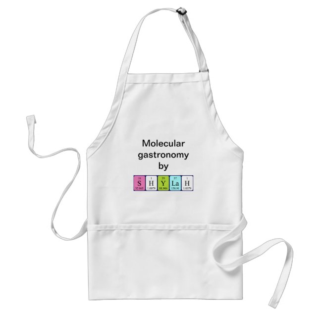 Shylah periodic table name apron (Front)