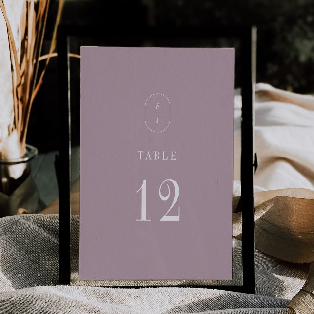 SHYLAH Simple Lilac Modern Wedding Table Numbers (SHYLAH Simple Lilac Modern Wedding Table Numbers)