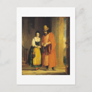 Shylock and Jessica from 'The Merchant of Venice', Postcard