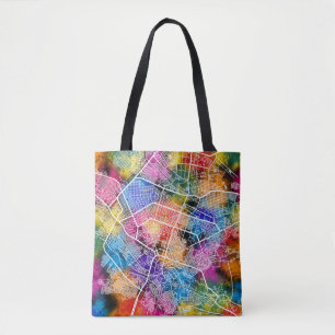 Shymkent Kazakhstan City Map Tote Bag