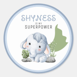 Shyness Is My Superpower Stickers