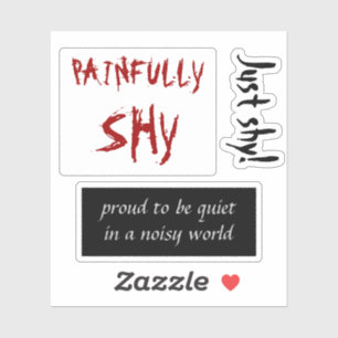 Shyness sticker set Vinyl Sticker