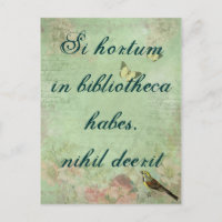 Si hortum in bibliotheca habes, nihil deerit