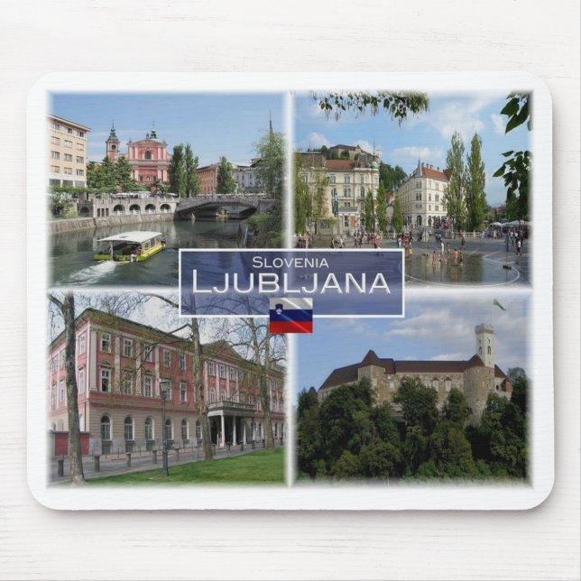 SI Ljubljana Slovenia - Mouse Pad (Front)