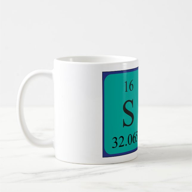 Si periodic table name mug 2 (Left)