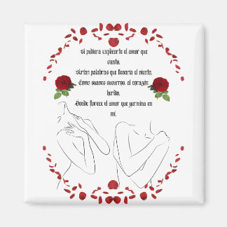 "Si Pudiera Explicarte" Quote Magnet