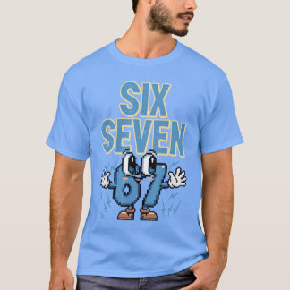 Si Seven 67 Eyes Funny 6 7 Meme Gen Alpha Boys Gir T-Shirt