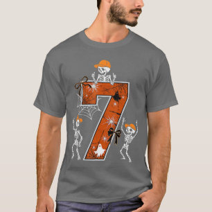 Si Seven Meme 6 7 Halloween Costume Dancing Skelet T-Shirt