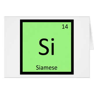 Si - Siamese Cat Chemistry Periodic Table Element