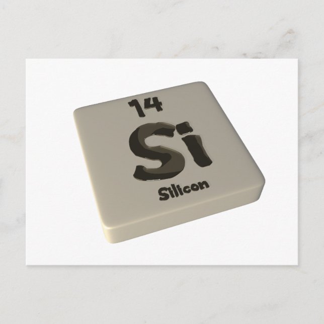 Si Silicon Postcard (Front)
