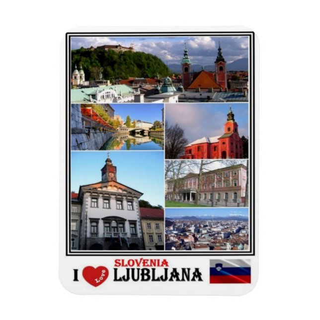 SI Slovenia - Ljubljana - Magnet (Vertical)