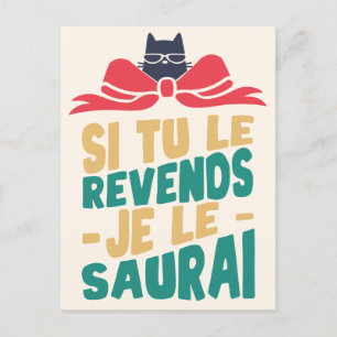 Si tu vends je saurais - Bday Edition Postcard