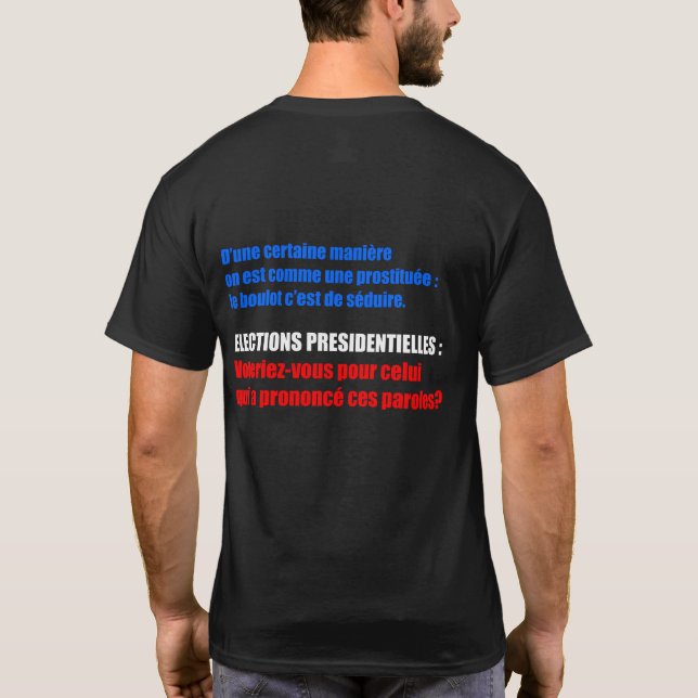 Si vous répondez NON à la question Ne votez pas M T-Shirt (Back)