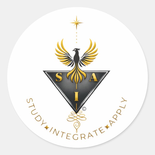 SIA Educational  Classic Round Sticker (Front)