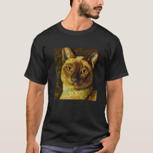 Siam Cat Portrait Gustav Klimt StyleKatzenbesitzer T-Shirt