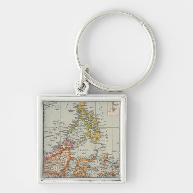 Siam, Malay Archipelago Key Ring (Front)
