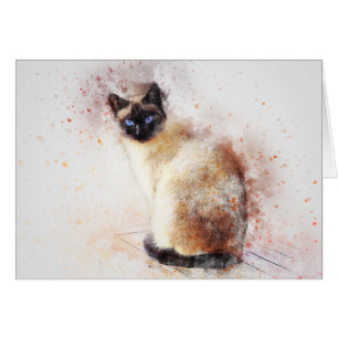 Siamese   Abstract   Watercolor