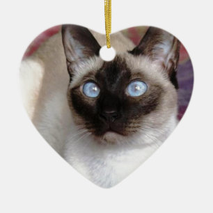 SIAMESE BEAUTY CERAMIC TREE DECORATION