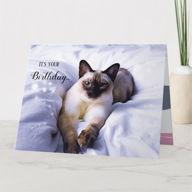 Siamese Birthday Card (Front)